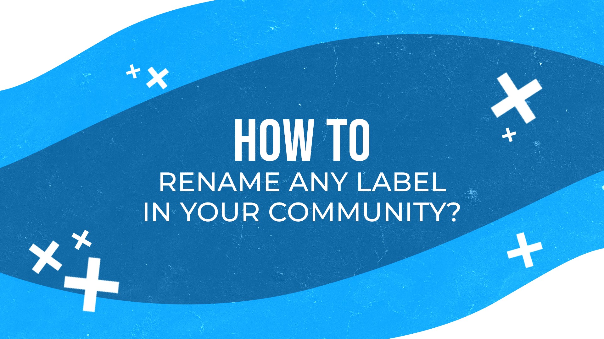 How to rename any label in your community?